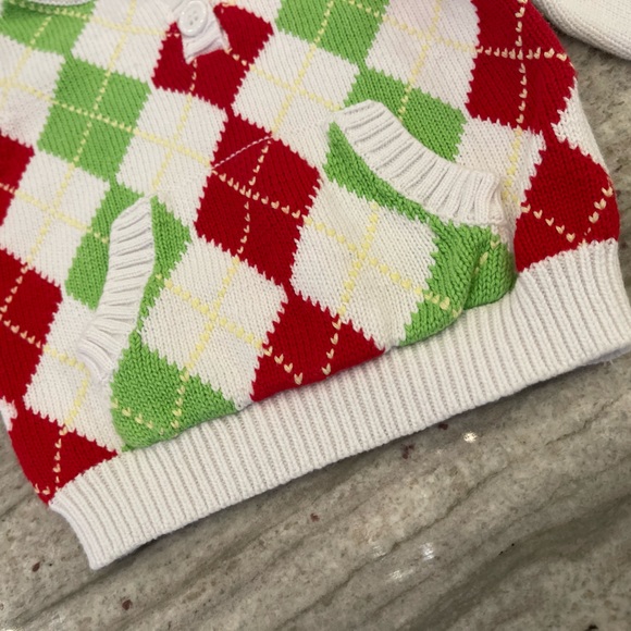 Mud pie baby toddler Christmas sweater size 0-6 months - Picture 3 of 7